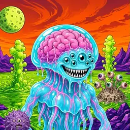 Oozlings #2471, Jellyfish Brain · Acid Lake