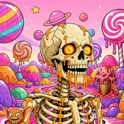 Oozlings #2489, Skull · Candy Planet