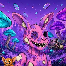 Oozlings #2495, Zombie Bunny · Fungus Forest