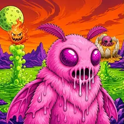 Oozlings #2496, Mutant Moth · Acid Lake