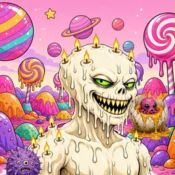 Oozlings #2500, Candle Wax · Candy Planet