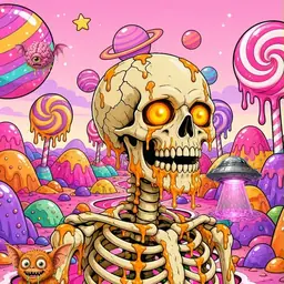 Oozlings #2503, Skull · Candy Planet