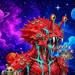 Oozlings #2523, Crab · Void Nebula