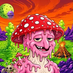 Oozlings #2525, Mushroom Head · Acid Lake