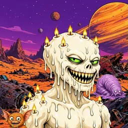 Oozlings #2527, Candle Wax · Ship Junkyard