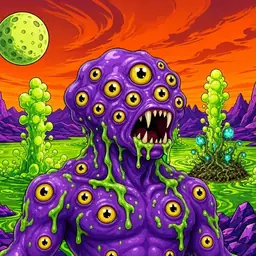 Oozlings #253, Eyeball Cluster · Acid Lake