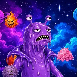 Oozlings #2545, Slug · Void Nebula