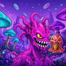 Oozlings #2582, Squid · Fungus Forest