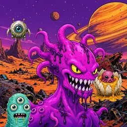 Oozlings #2586, Squid · Ship Junkyard