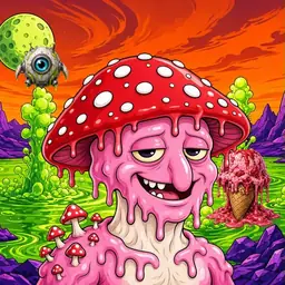 Oozlings #2591, Mushroom Head · Acid Lake
