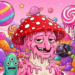 Oozlings #26, Mushroom Head · Candy Planet