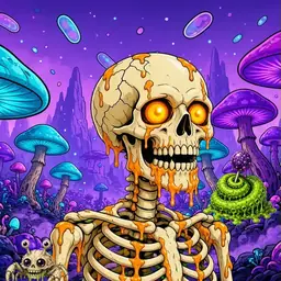 Oozlings #2607, Skull · Fungus Forest