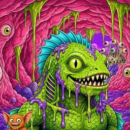Oozlings #2608, Swamp Fish · Flesh Cave