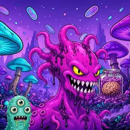 Oozlings #2619, Squid · Fungus Forest
