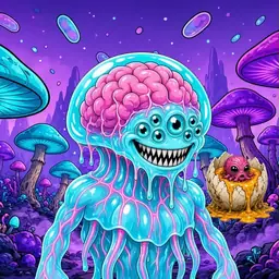 Oozlings #2635, Jellyfish Brain · Fungus Forest