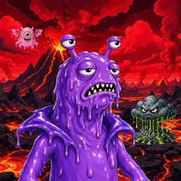 Oozlings #2636, Slug · Lava Fields