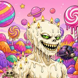 Oozlings #2638, Candle Wax · Candy Planet