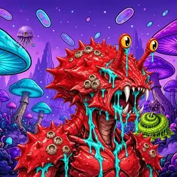 Oozlings #2642, Crab · Fungus Forest