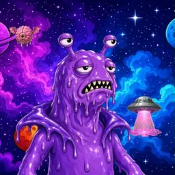 Oozlings #2646, Slug · Void Nebula