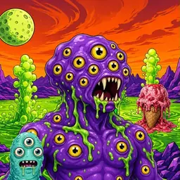 Oozlings #2650, Eyeball Cluster · Acid Lake