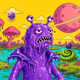 Oozlings #2655, Slug · Turquoise Swamp