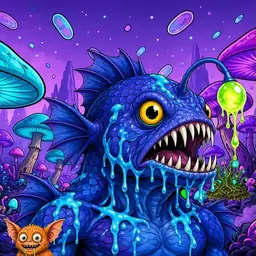 Oozlings #2668, Anglerfish · Fungus Forest