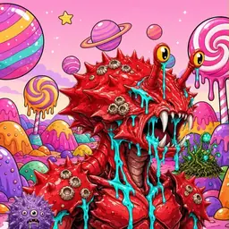 Oozlings #2670, Crab · Candy Planet