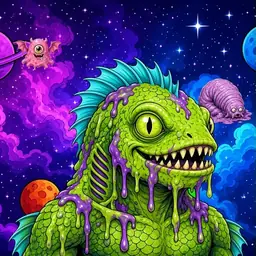 Oozlings #2675, Swamp Fish · Void Nebula