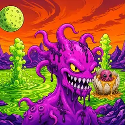 Oozlings #2676, Squid · Acid Lake
