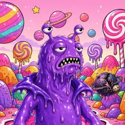 Oozlings #2678, Slug · Candy Planet