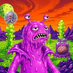 Oozlings #2685, Mutated Slug · Acid Lake