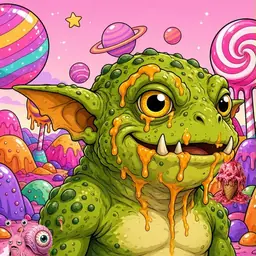 Oozlings #2688, Toad Goblin · Candy Planet