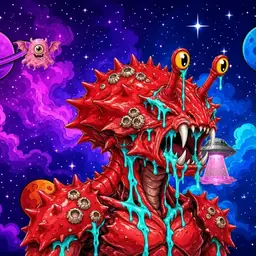 Oozlings #2696, Crab · Void Nebula