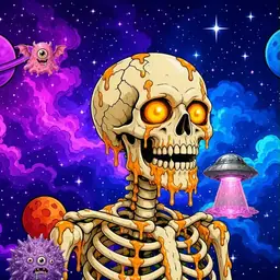 Oozlings #2698, Skull · Void Nebula