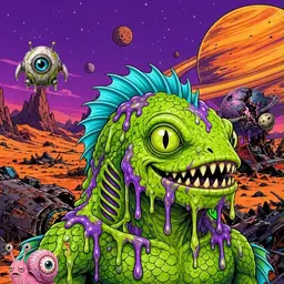 Oozlings #27, Swamp Fish · Ship Junkyard