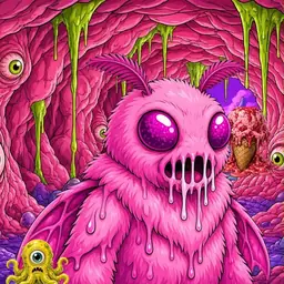 Oozlings #2707, Mutant Moth · Flesh Cave
