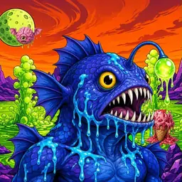 Oozlings #2709, Anglerfish · Acid Lake