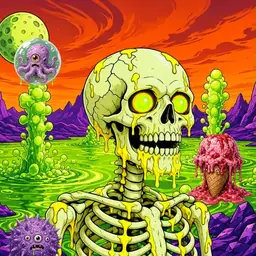 Oozlings #271, Mutated Skull · Acid Lake