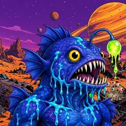 Oozlings #2718, Anglerfish · Ship Junkyard