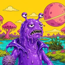 Oozlings #2720, Slug · Turquoise Swamp