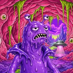 Oozlings #2721, Slug · Flesh Cave