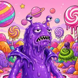 Oozlings #2723, Slug · Candy Planet