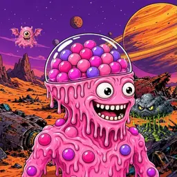Oozlings #2728, Gumball Brain · Ship Junkyard