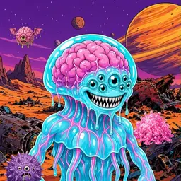 Oozlings #2730, Jellyfish Brain · Ship Junkyard