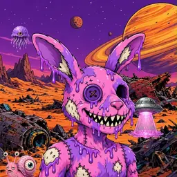 Oozlings #2740, Zombie Bunny · Ship Junkyard