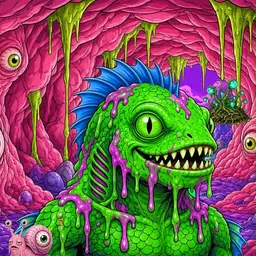 Oozlings #2747, Mutated Swamp Fish · Flesh Cave