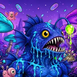 Oozlings #2754, Anglerfish · Fungus Forest