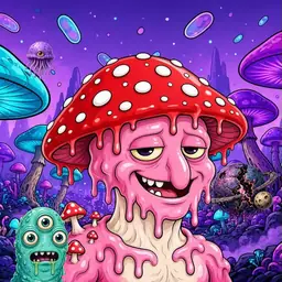 Oozlings #2756, Mushroom Head · Fungus Forest
