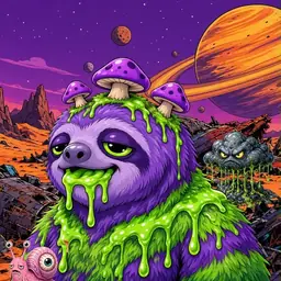 Oozlings #2765, Slime Sloth · Ship Junkyard