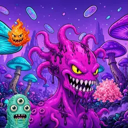 Oozlings #2776, Squid · Fungus Forest